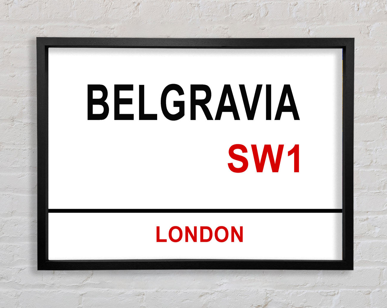 Belgravia Signs Framed Wall Art