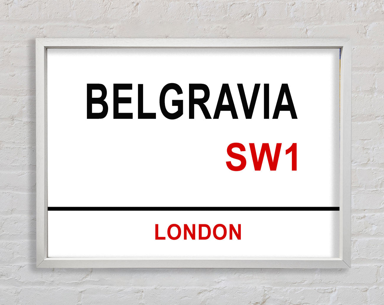 Belgravia Signs Framed Wall Art