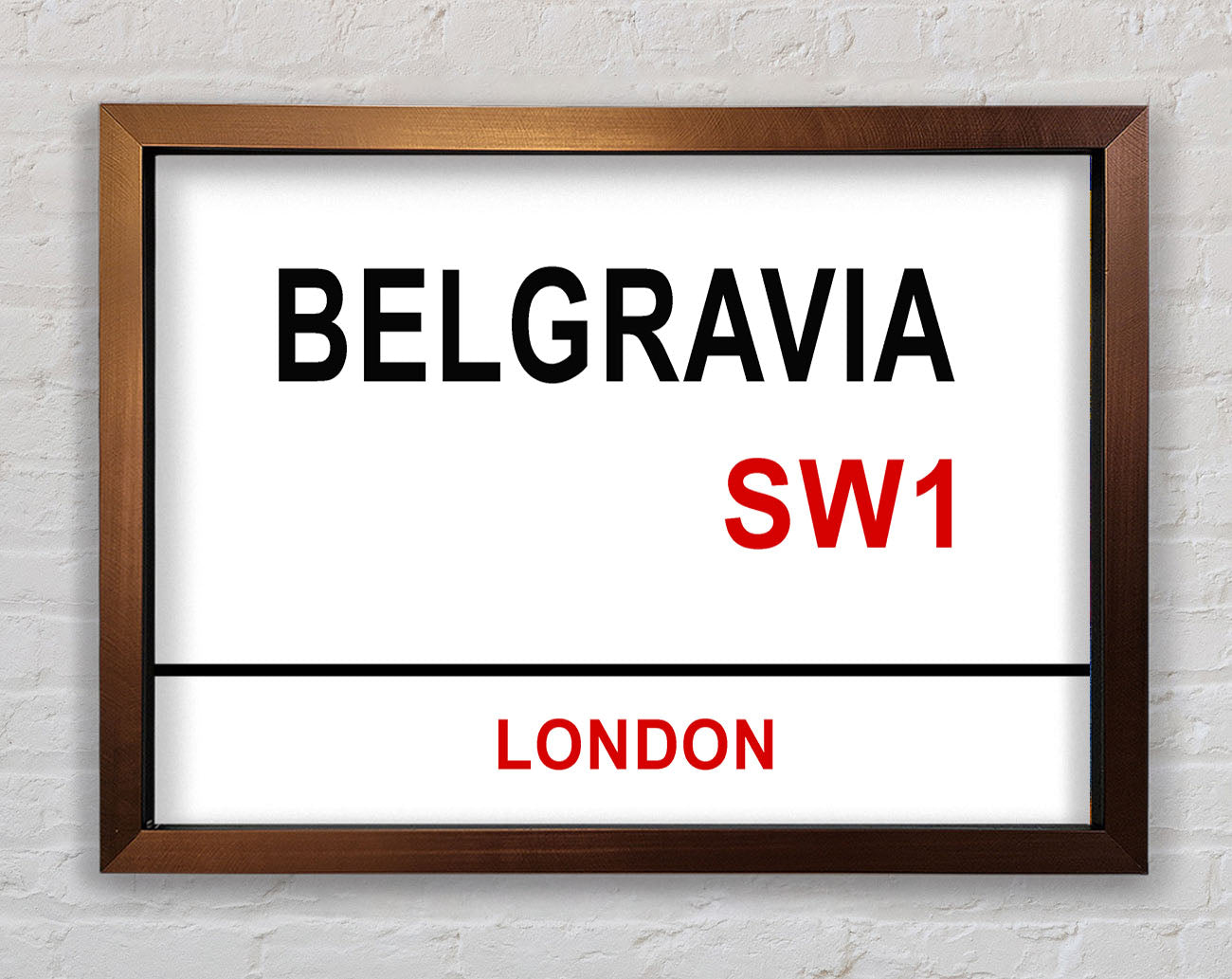 Belgravia Signs Framed Wall Art