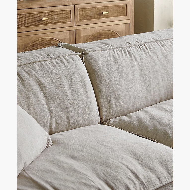 Jerome Three Seater Sofa, Modular Sofa, Cotton Linen
