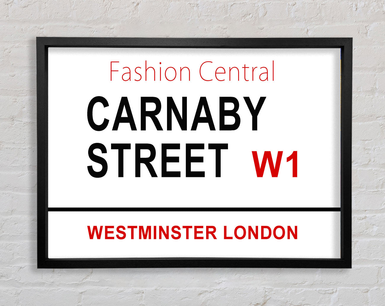 Carnaby Street Signs Framed Wall Art