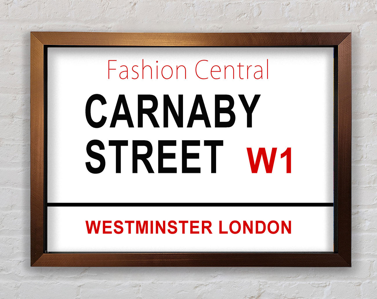 Carnaby Street Signs Framed Wall Art