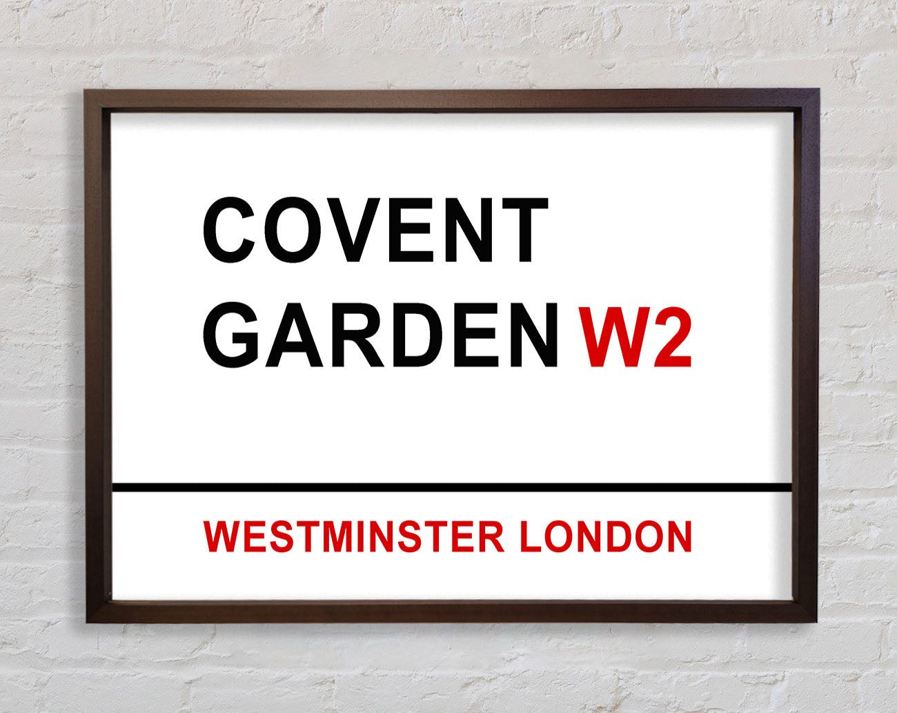 Covent Garden Signs Framed Wall Art