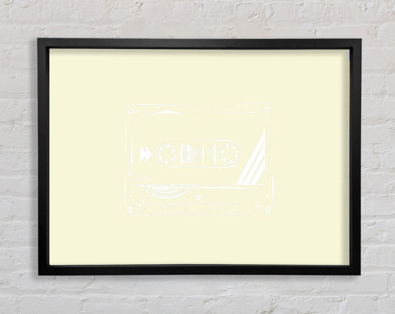 Cassette Tape Vector Art Framed Wall Art