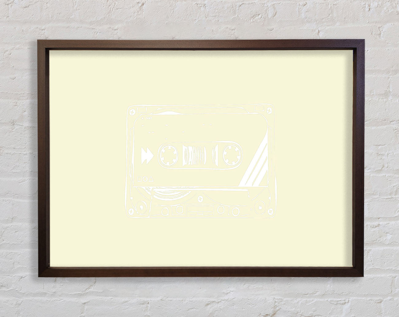 Cassette Tape Vector Art Framed Wall Art