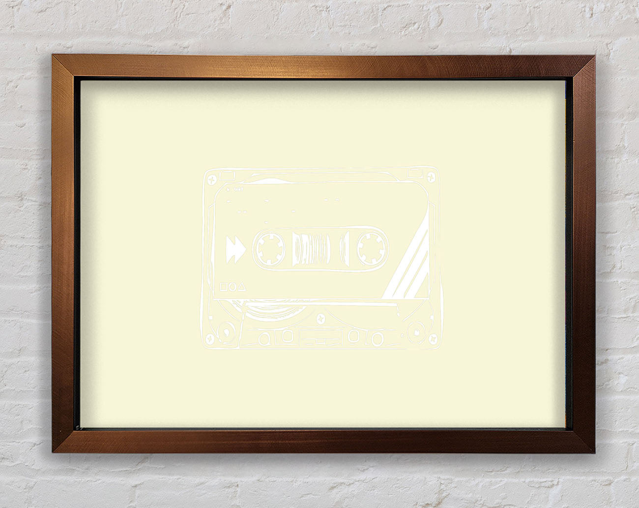 Cassette Tape Vector Art Framed Wall Art