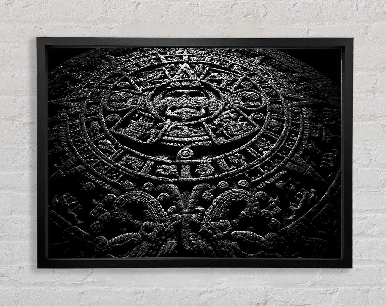 Aztec Calendar Framed Wall Art