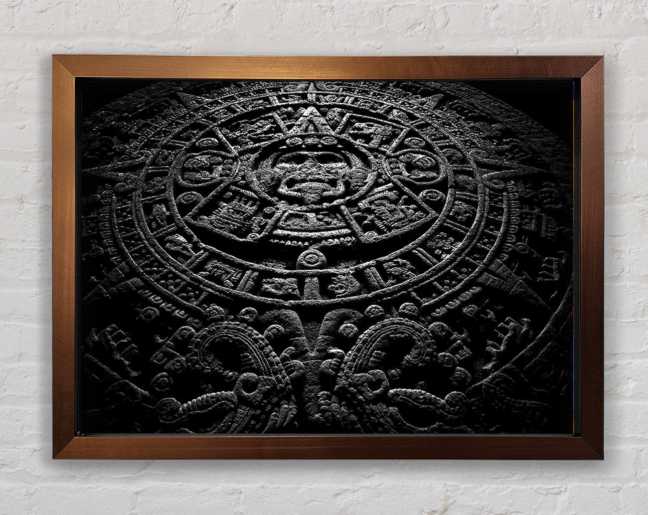 Aztec Calendar Framed Wall Art