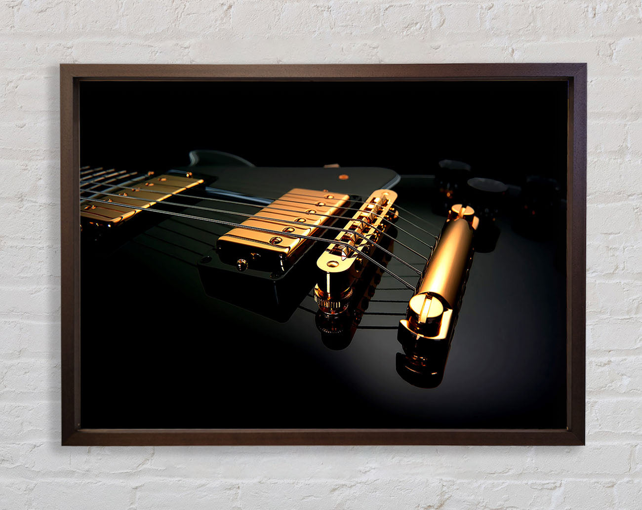 Black Guitar Framed Wall Art