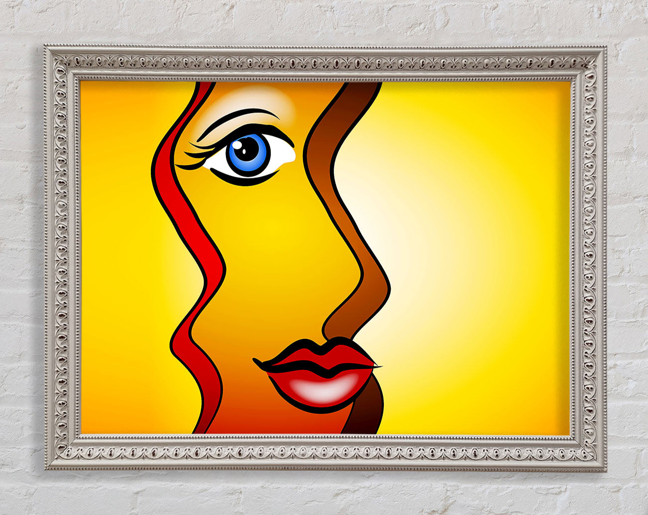 Abstract Woman Framed Wall Art