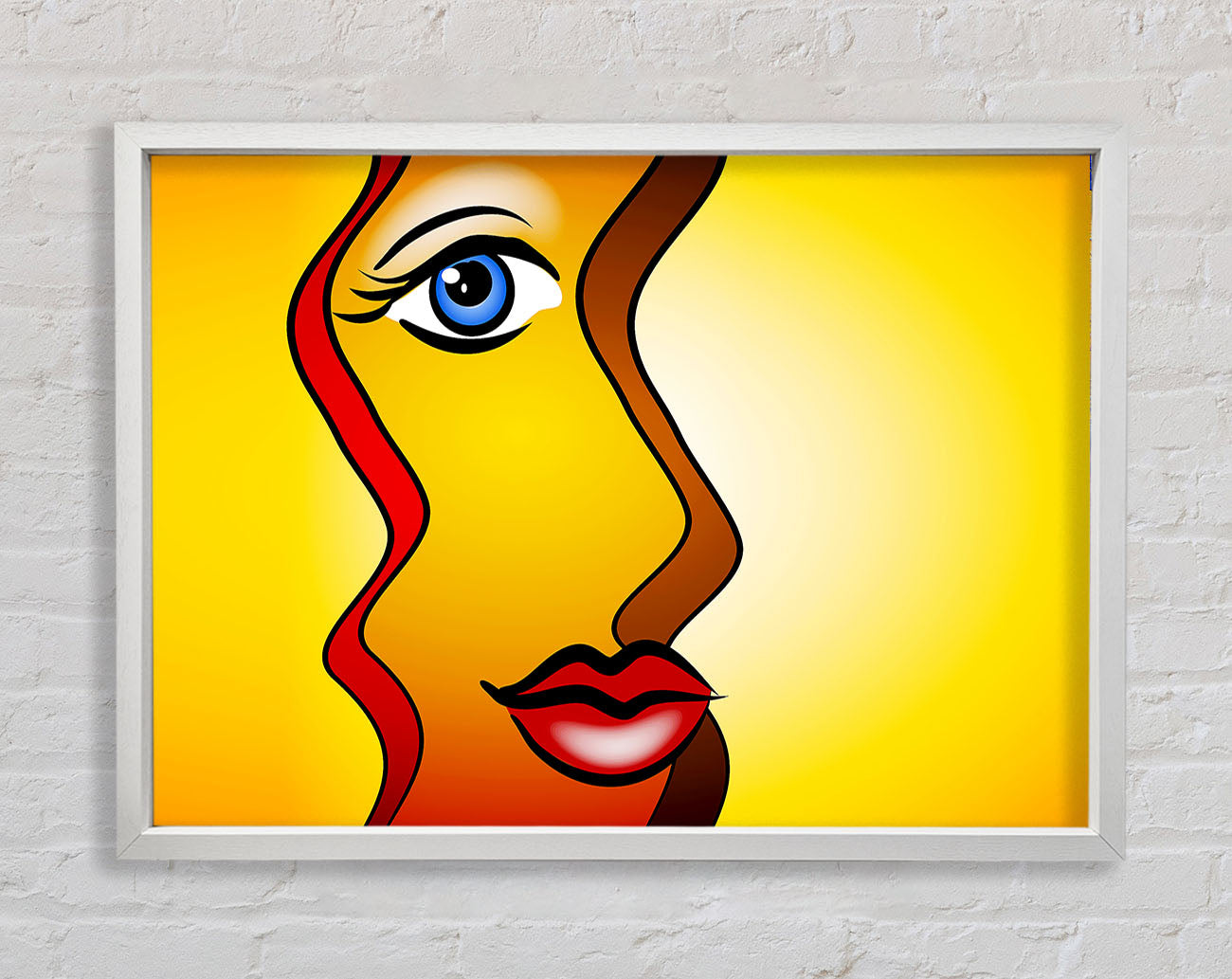 Abstract Woman Framed Wall Art