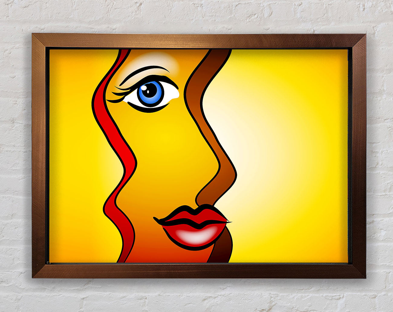 Abstract Woman Framed Wall Art