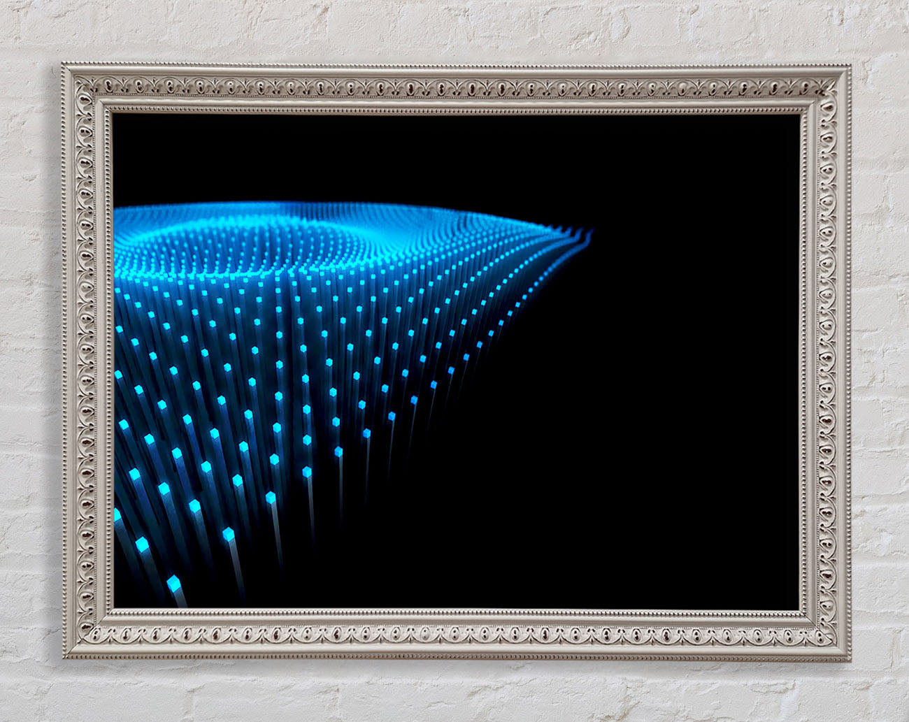 Blue Fairy Lights Framed Wall Art