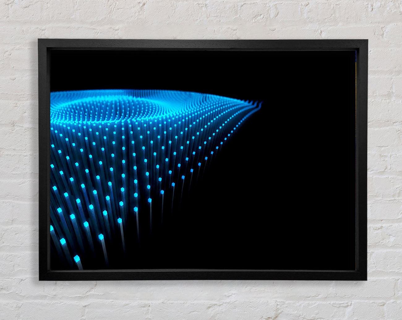Blue Fairy Lights Framed Wall Art