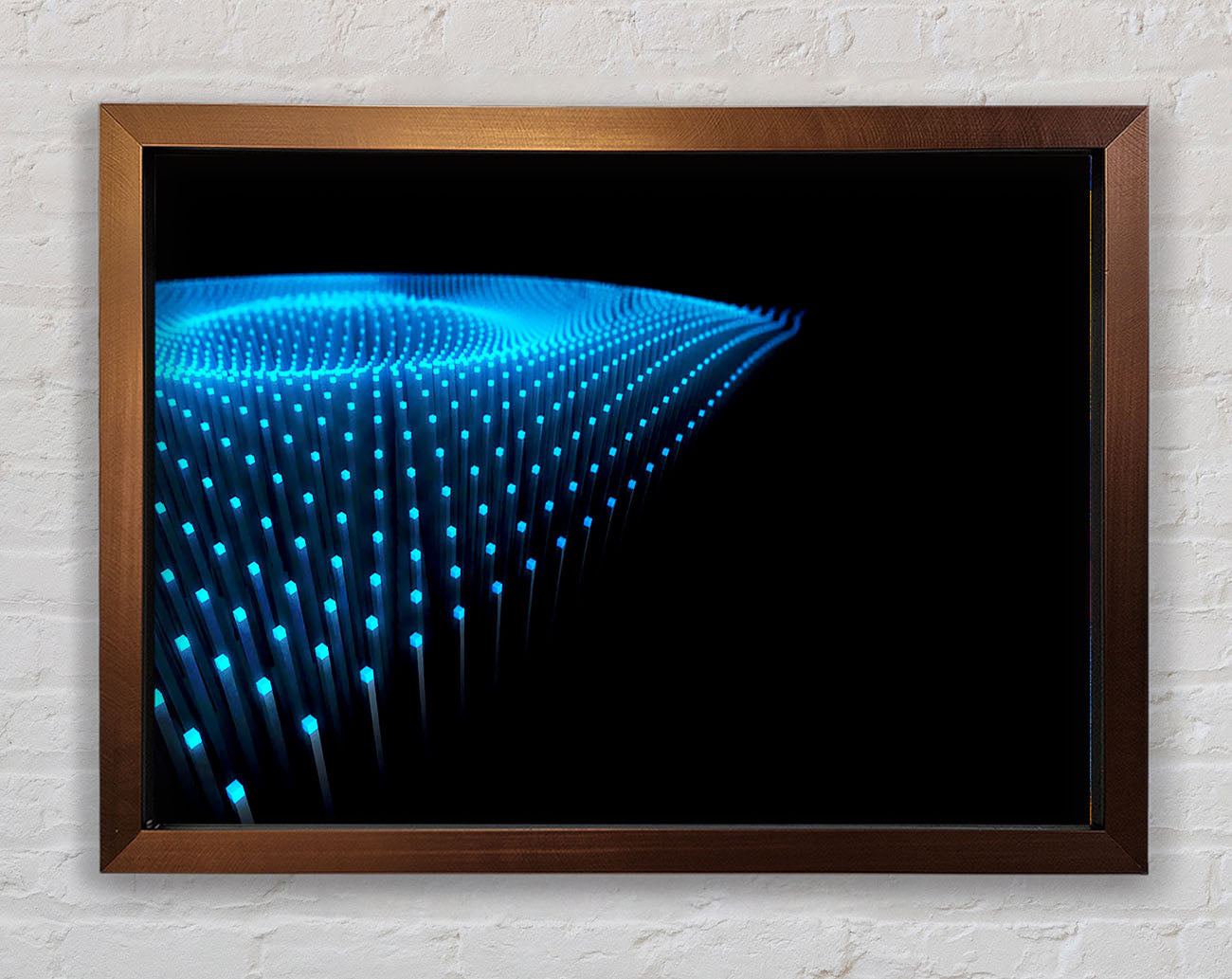 Blue Fairy Lights Framed Wall Art