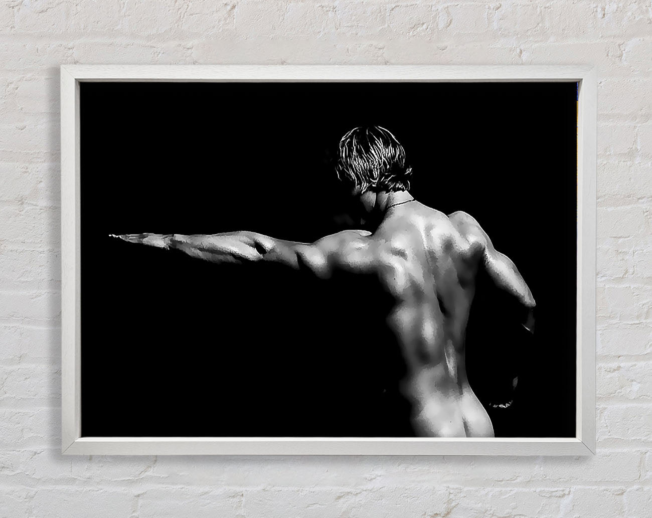 Contours Of A Man Framed Wall Art