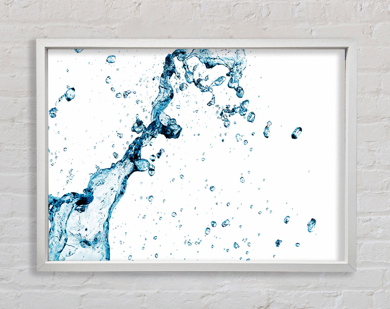Blue Water Droplet Galore Framed Wall Art