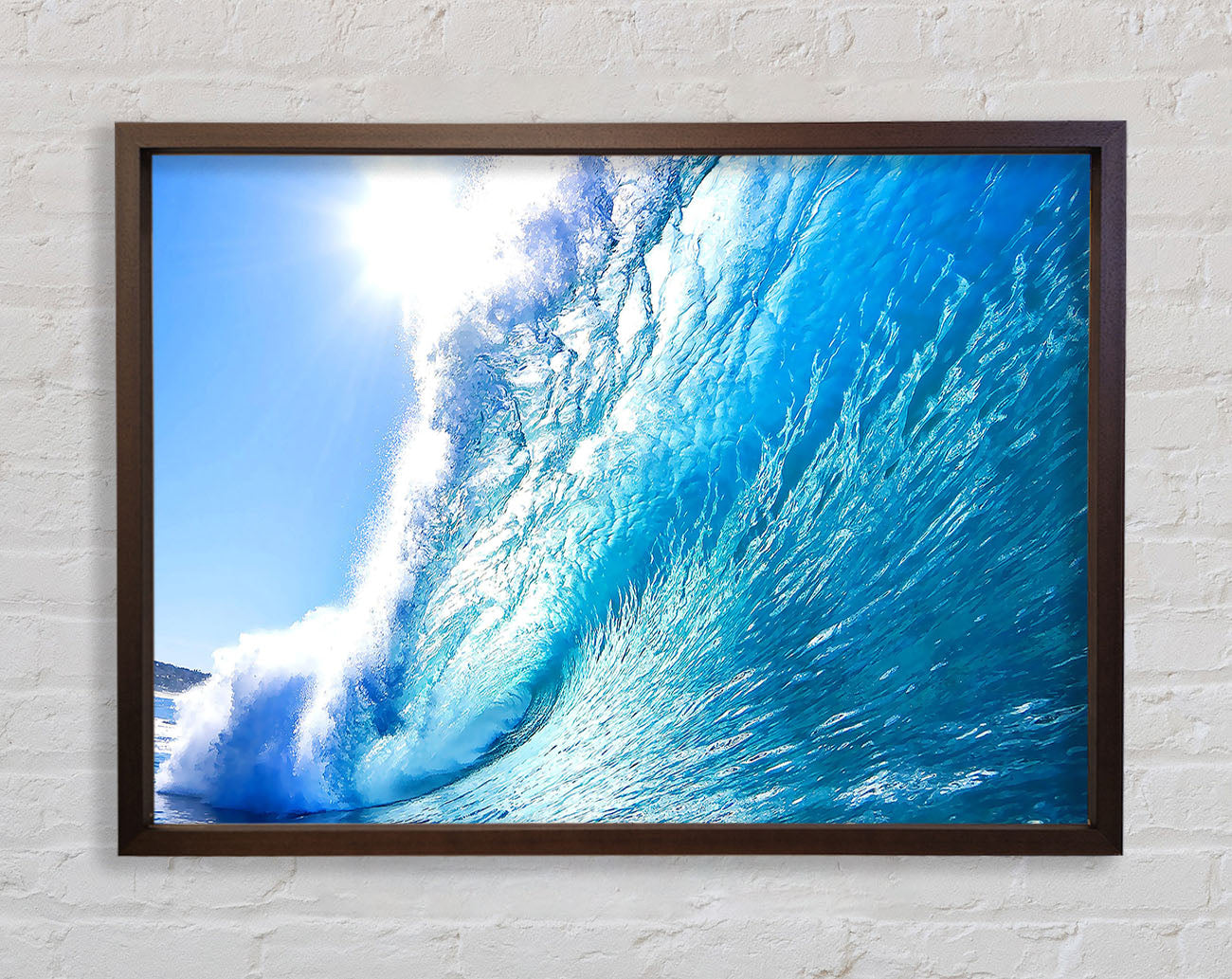 Crystal Ocean Wave Framed Wall Art