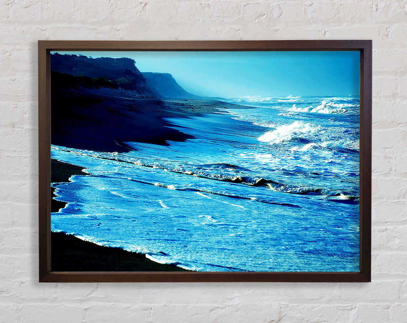 Blue Waves Delight Framed Wall Art