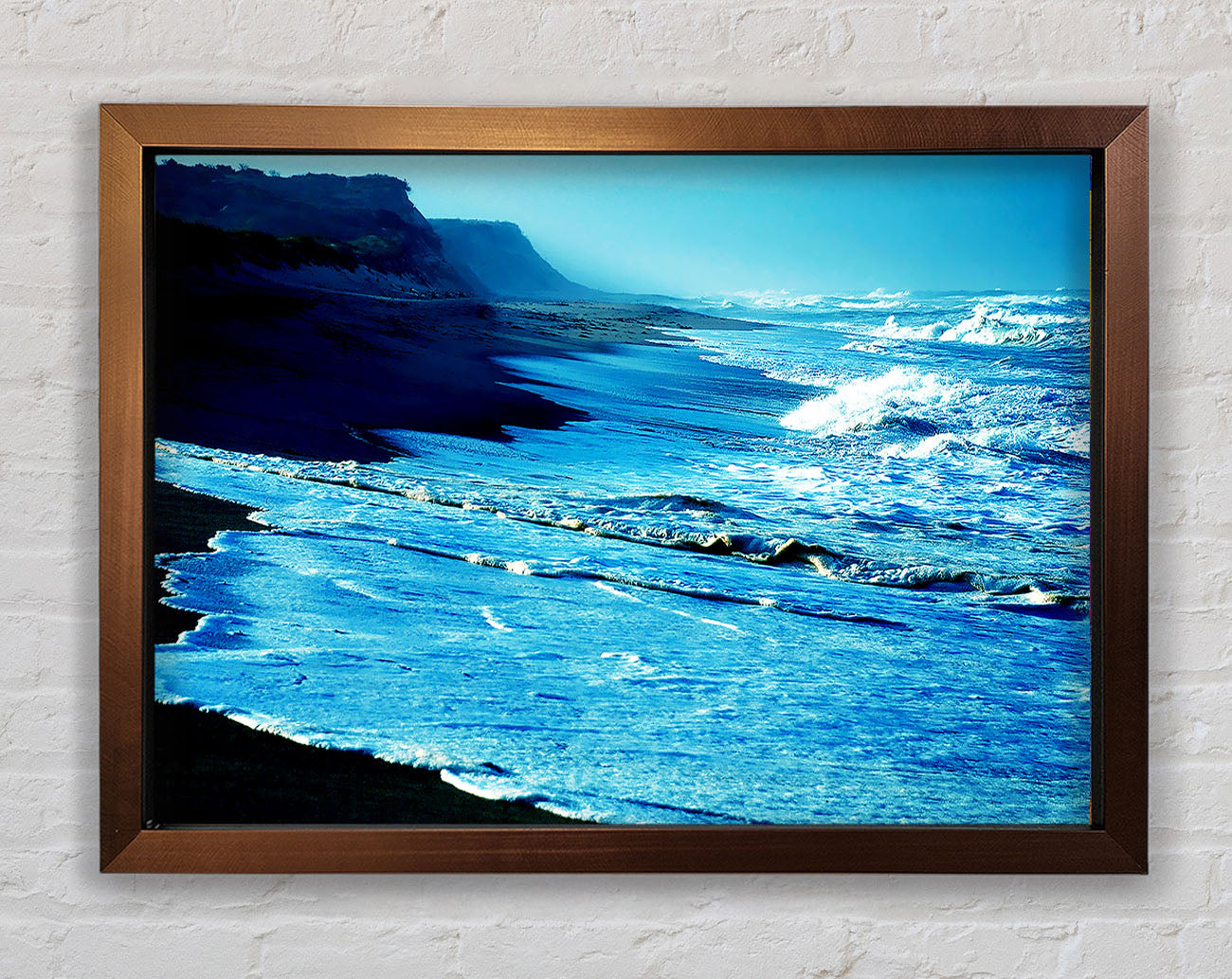 Blue Waves Delight Framed Wall Art