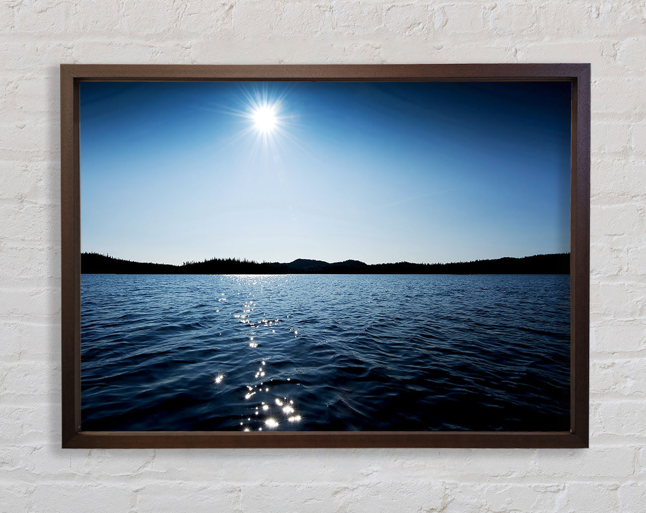 Blue Ocean Sun Framed Wall Art
