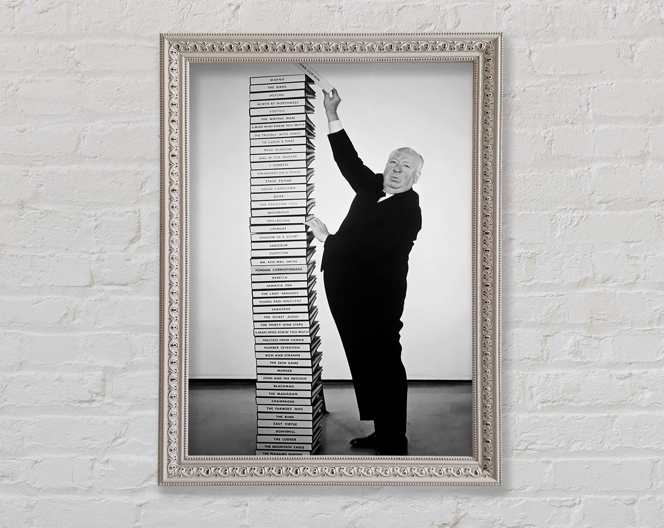 Alfred Hitchcock Library Of Films Framed Wall Art