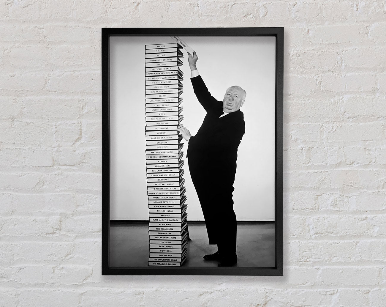 Alfred Hitchcock Library Of Films Framed Wall Art