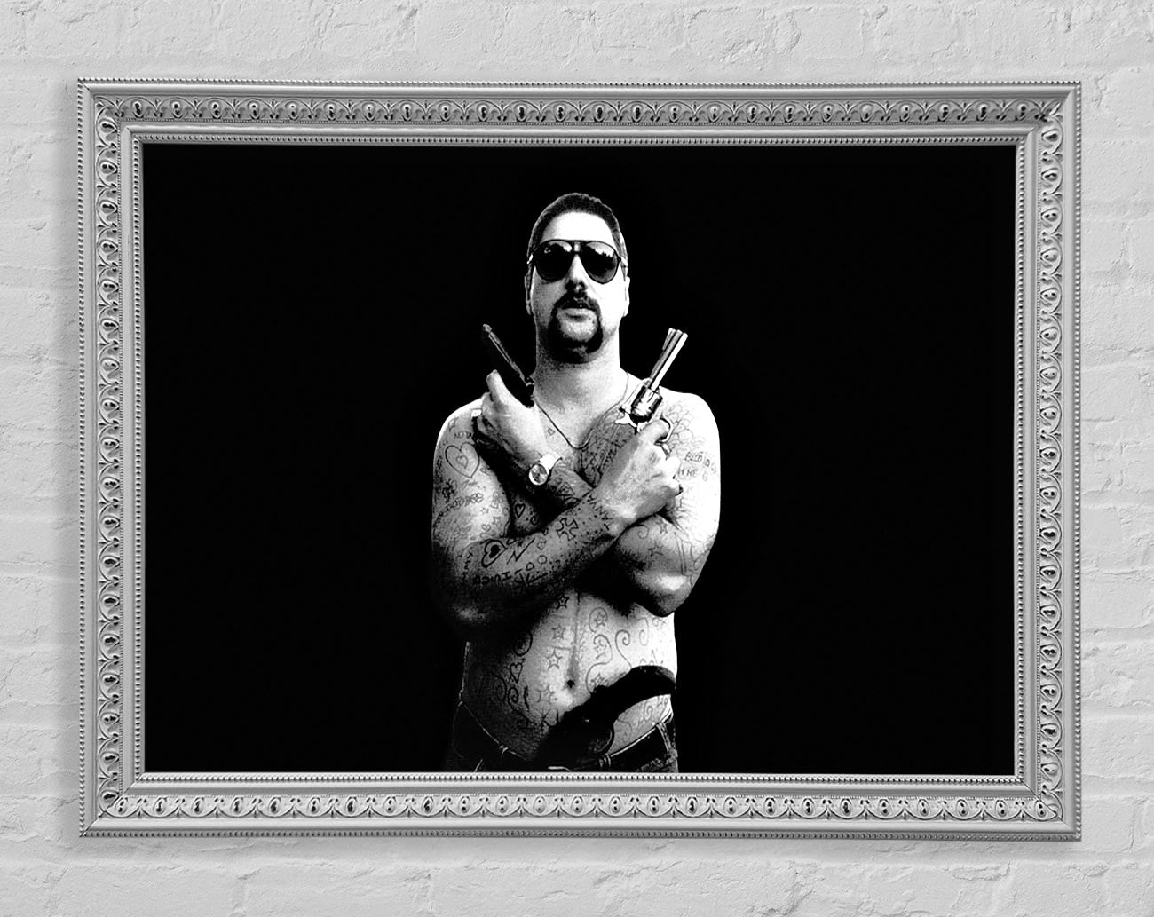 Chopper B n W Framed Wall Art