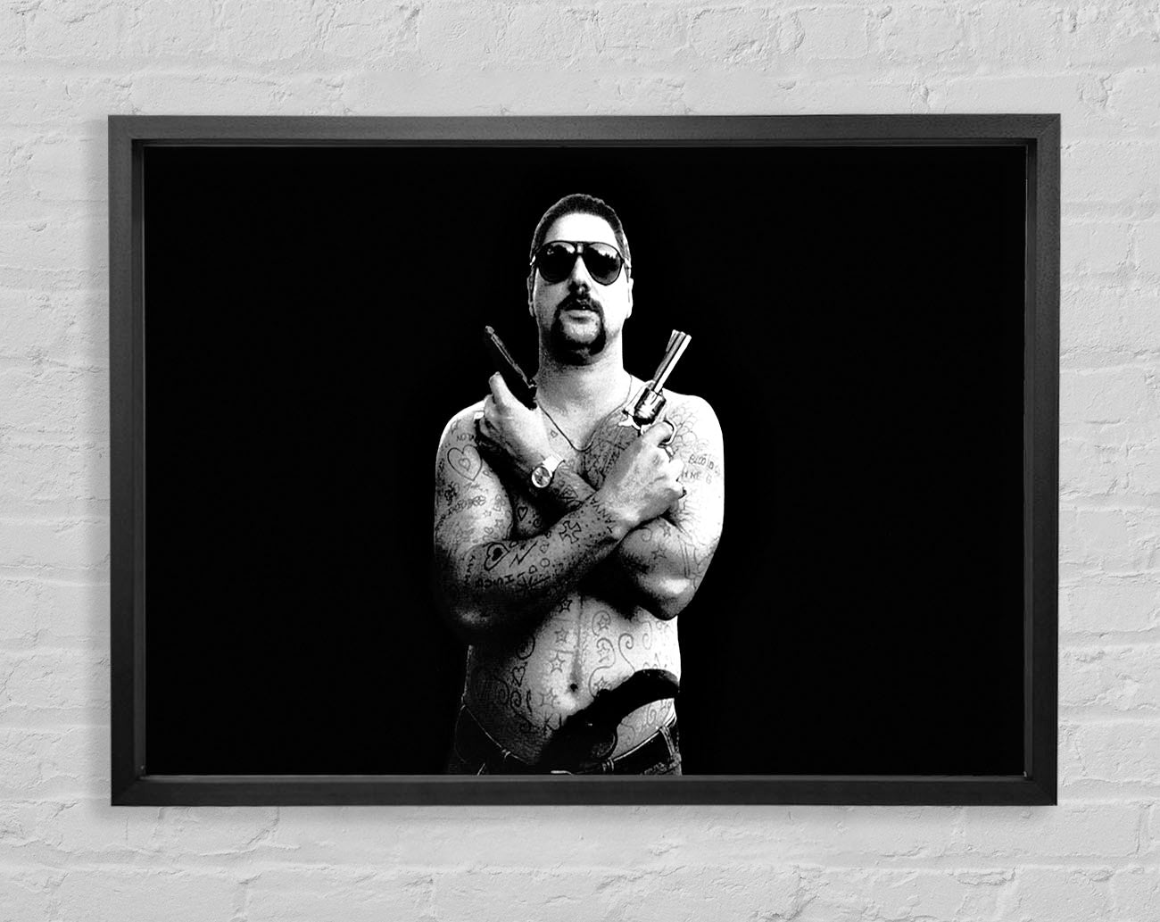 Chopper B n W Framed Wall Art