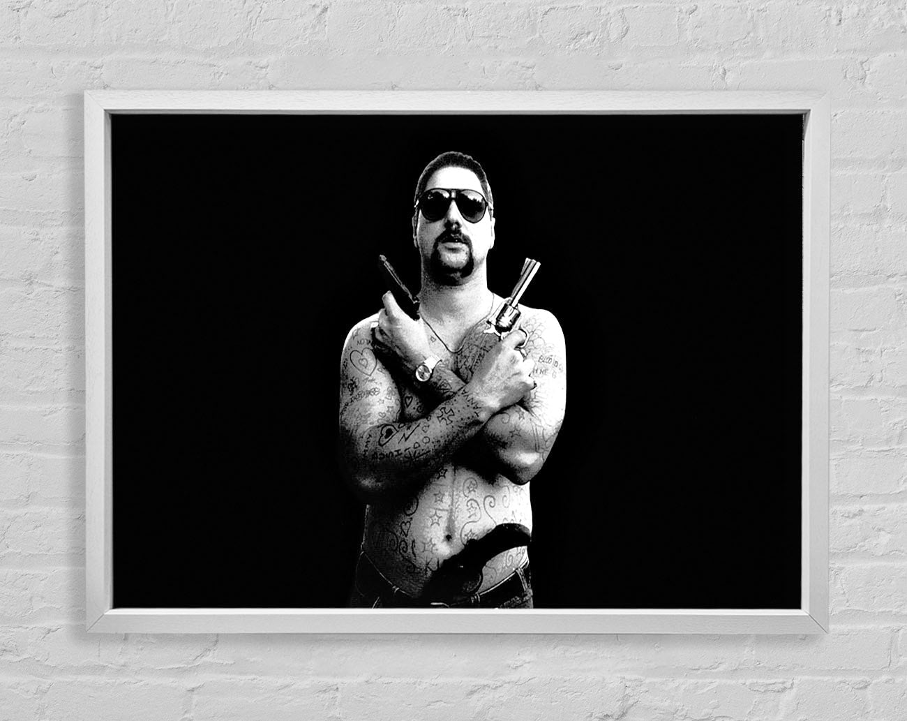 Chopper B n W Framed Wall Art