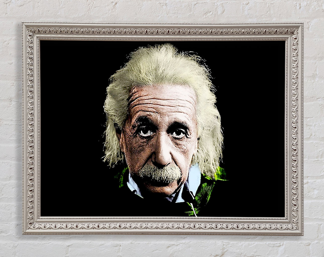 Albert Einstein Retro Colours Framed Wall Art