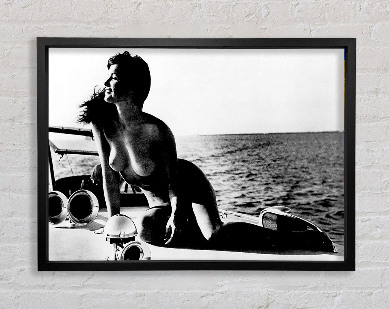 Betty Page Nude Framed Wall Art