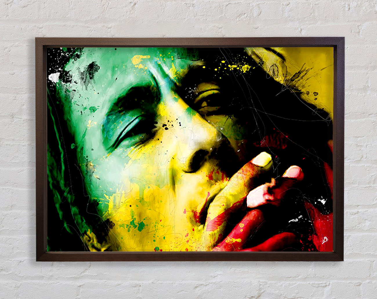 Bob Marley Colours Framed Wall Art