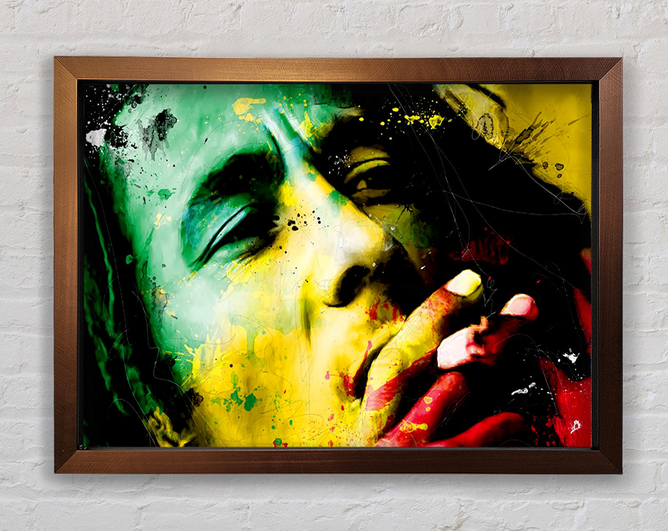 Bob Marley Colours Framed Wall Art