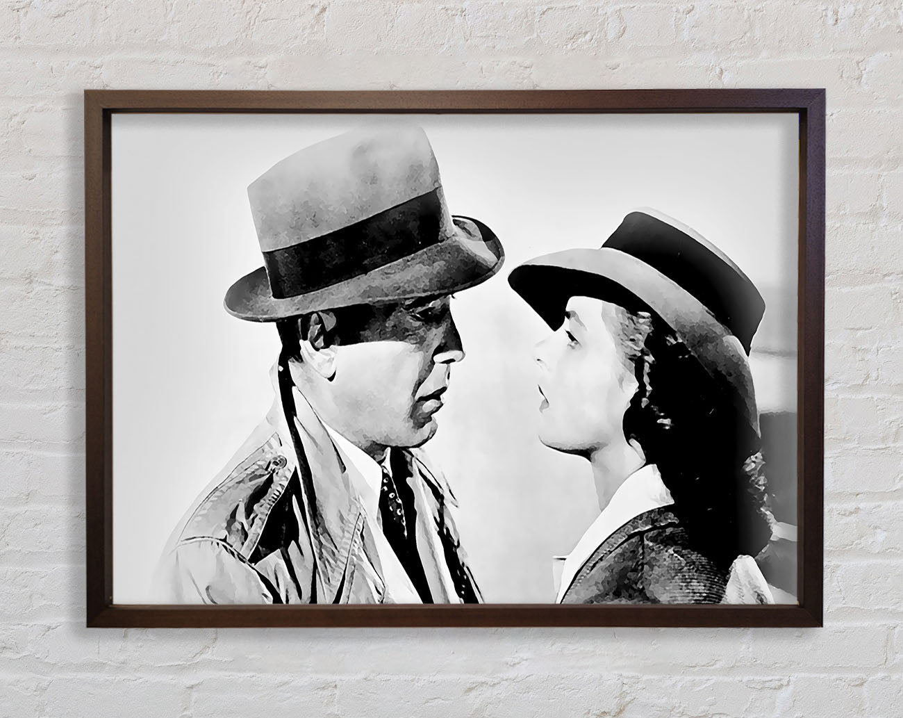 Casablanca The Look B n W Framed Wall Art