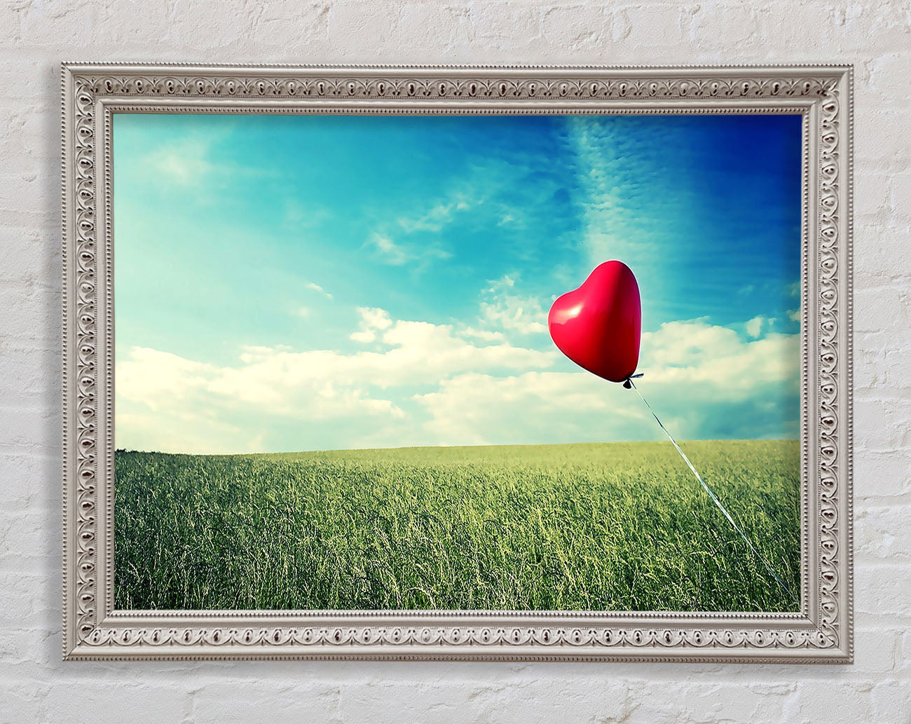 Alone Heart Flying Framed Wall Art