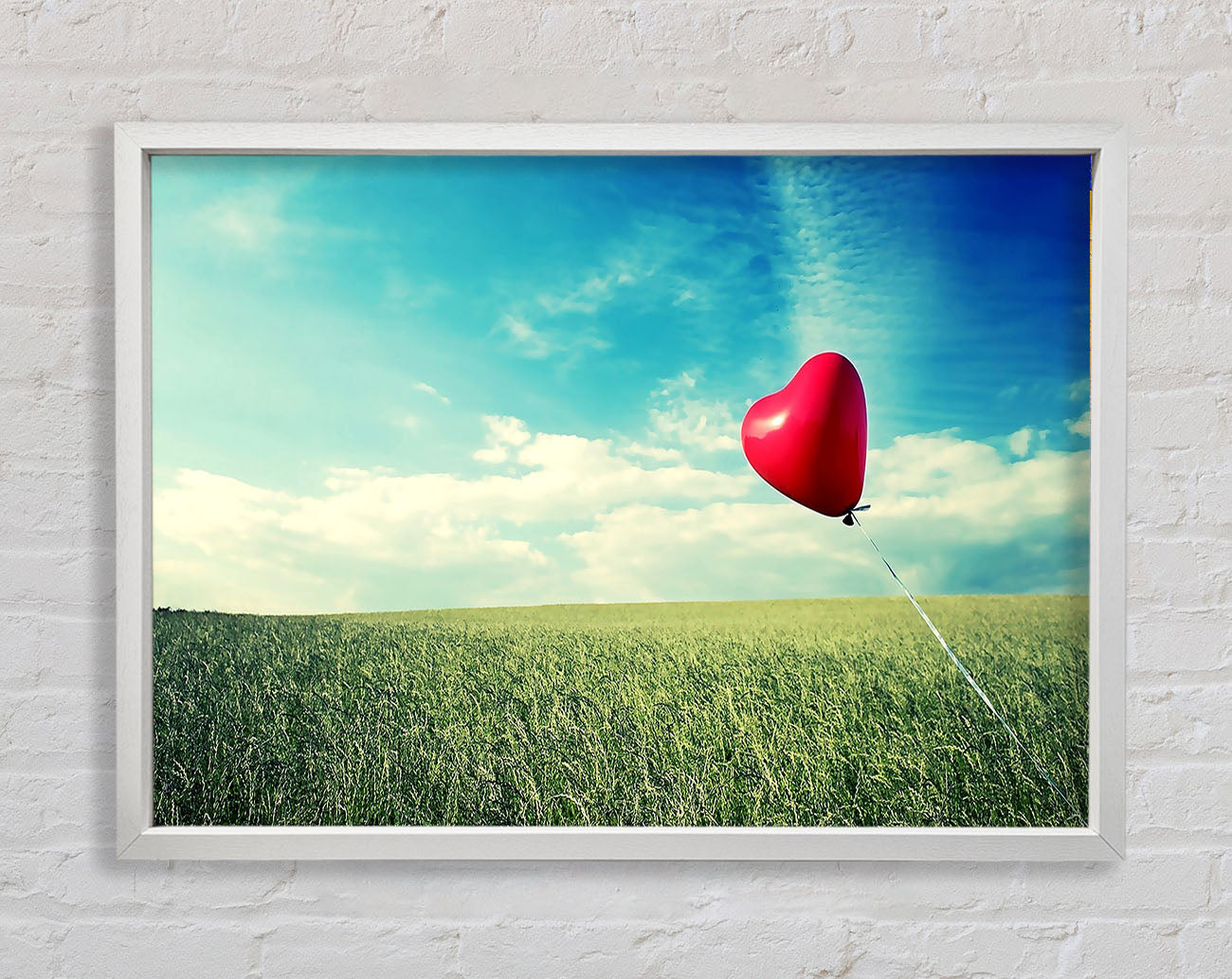 Alone Heart Flying Framed Wall Art