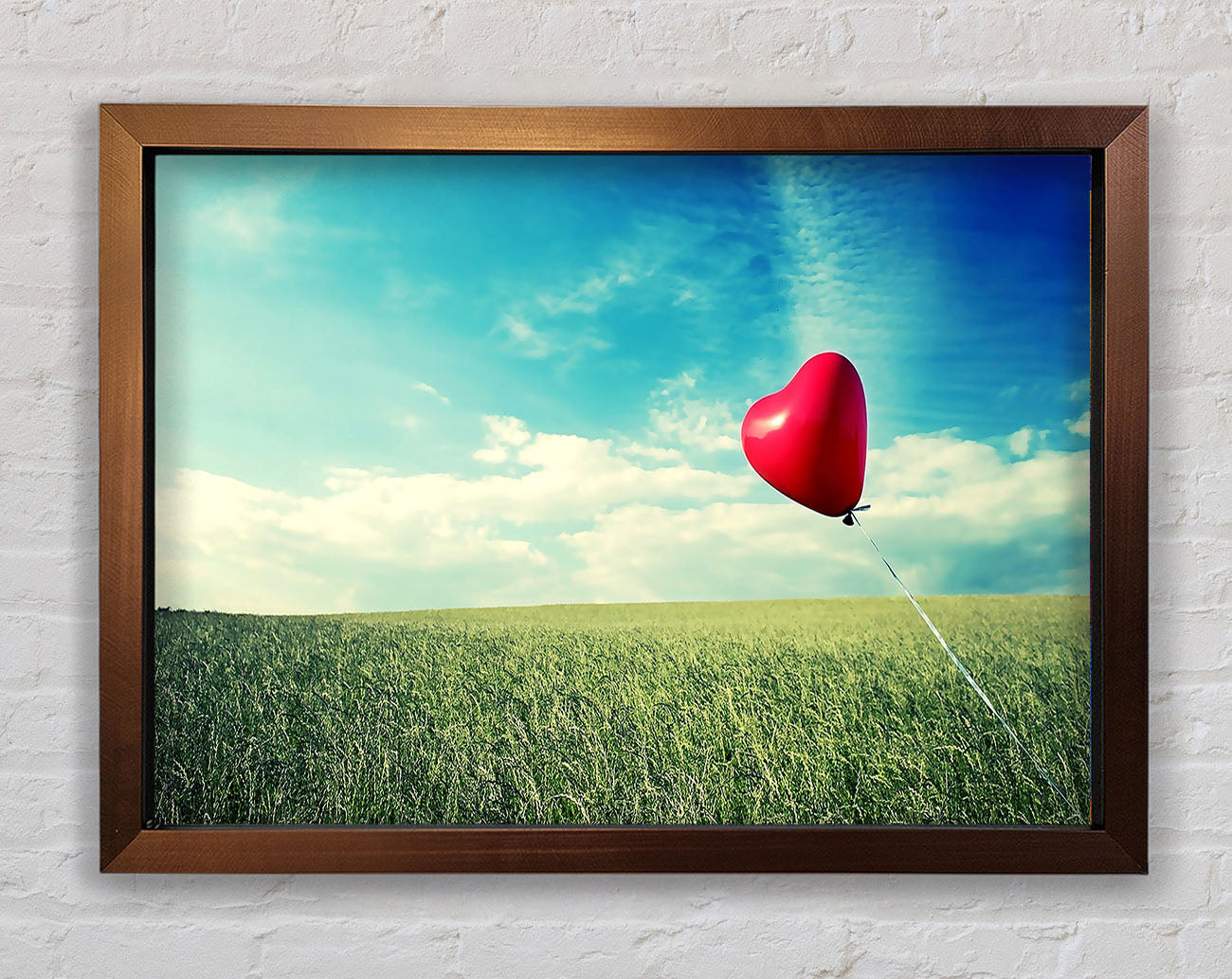 Alone Heart Flying Framed Wall Art