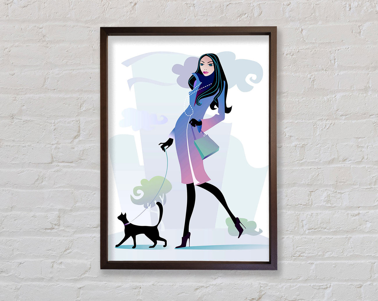 Cat Wondered Framed Wall Art