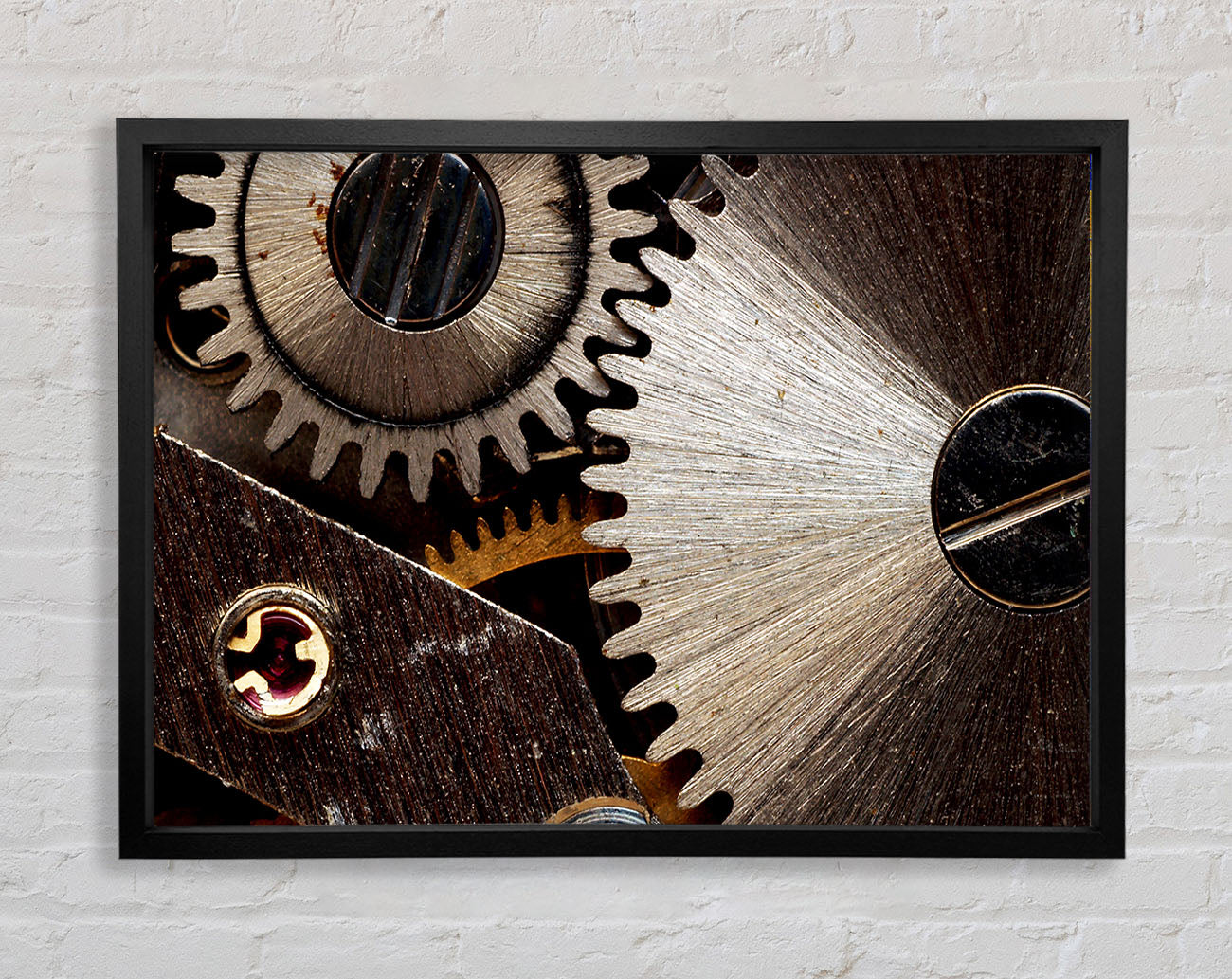 Cogs Of Time Framed Wall Art