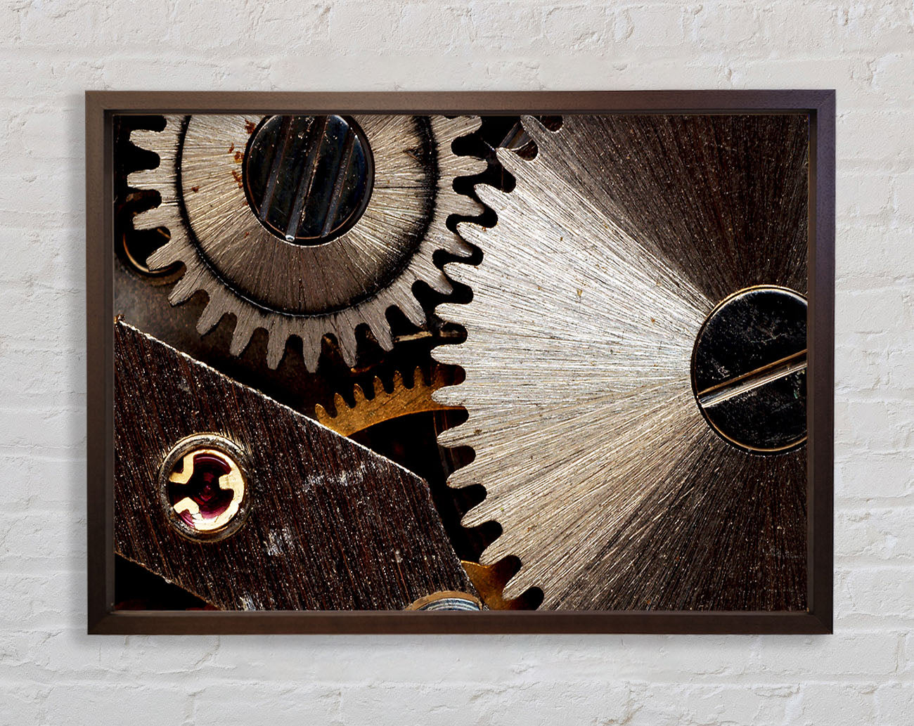 Cogs Of Time Framed Wall Art