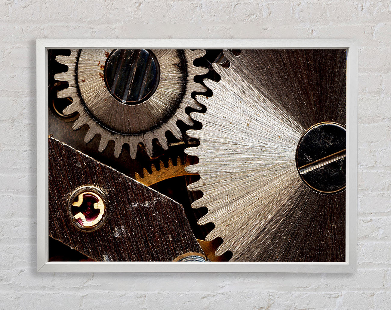 Cogs Of Time Framed Wall Art