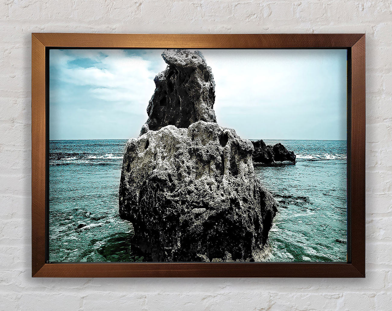 Big Rock Denia Beach Spain Framed Wall Art