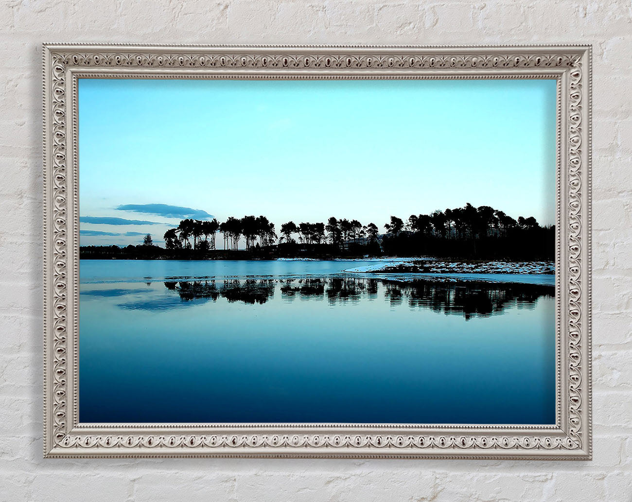 Cold Winter Ocean Framed Wall Art