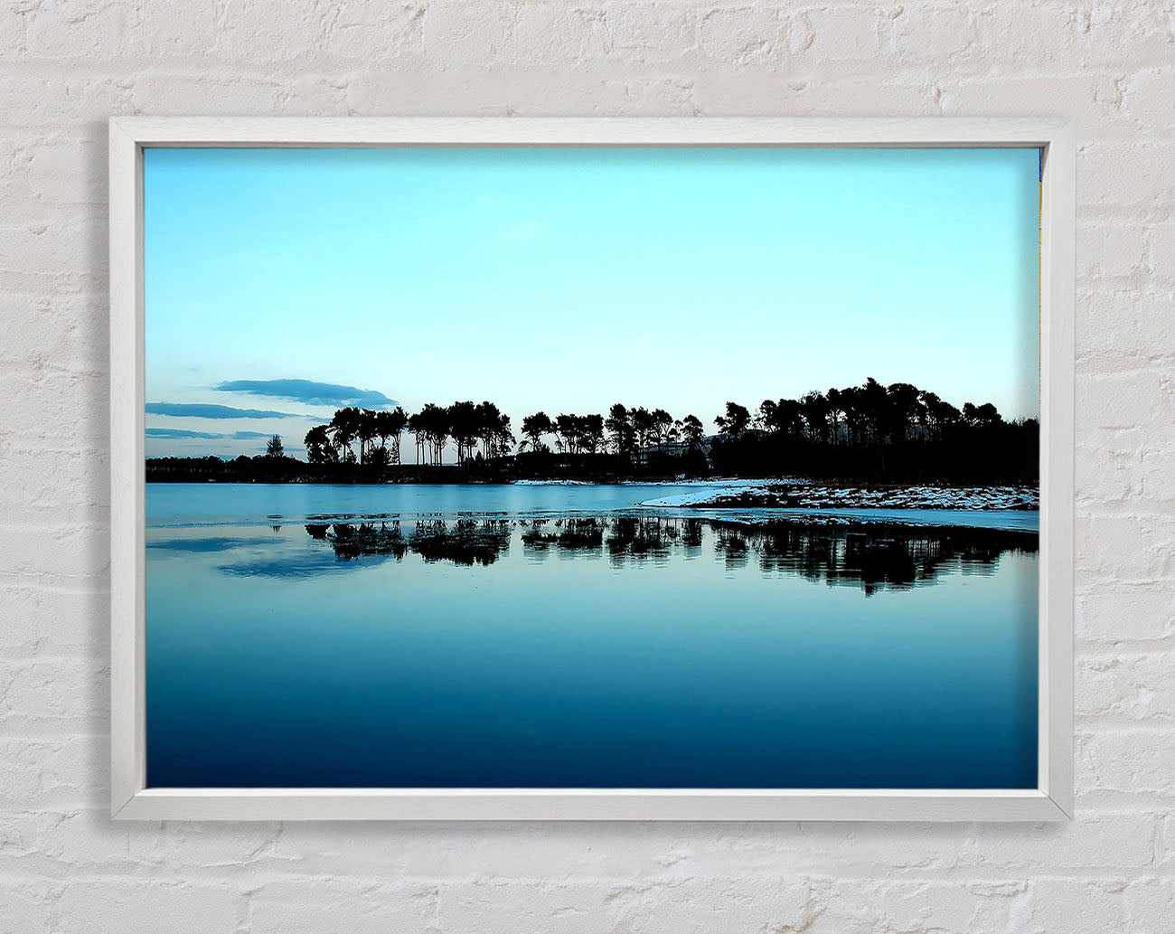 Cold Winter Ocean Framed Wall Art