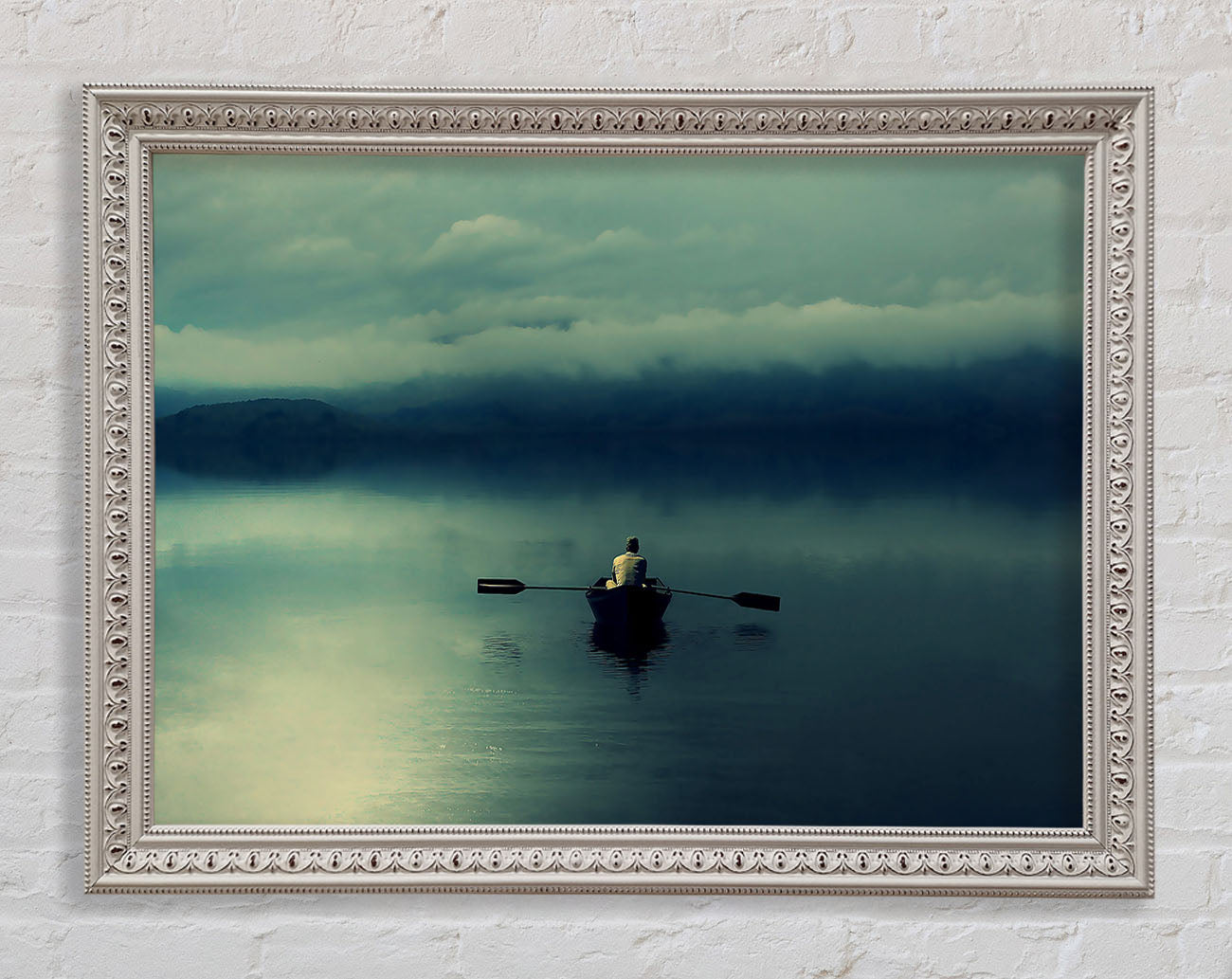 Boating At Dusk Framed Wall Art