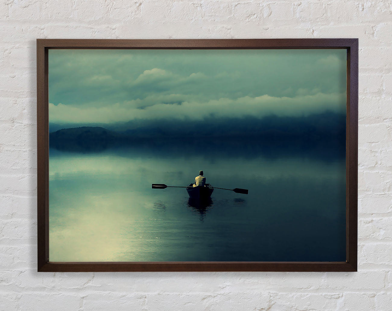 Boating At Dusk Framed Wall Art