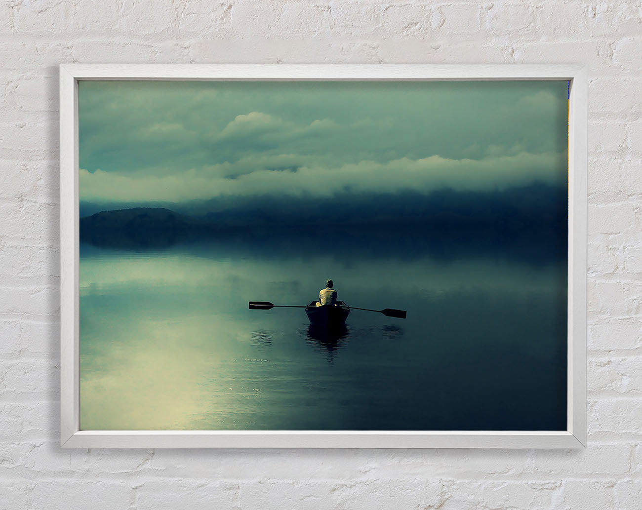Boating At Dusk Framed Wall Art