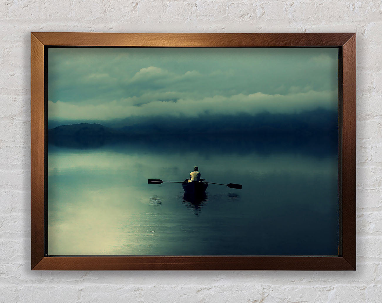 Boating At Dusk Framed Wall Art