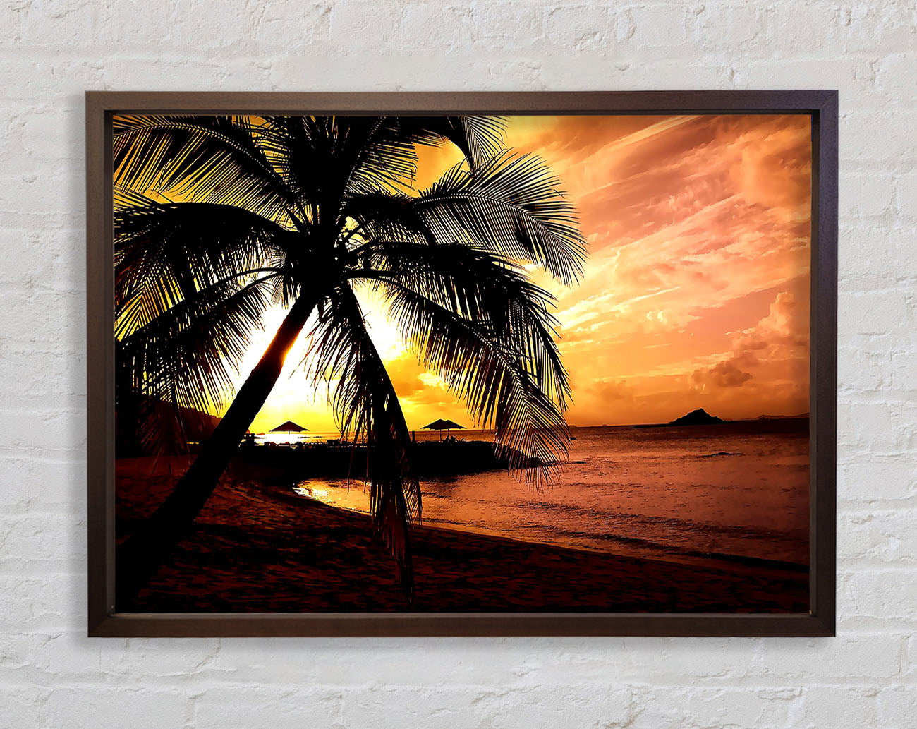 Beach Colours In Twilight Framed Wall Art